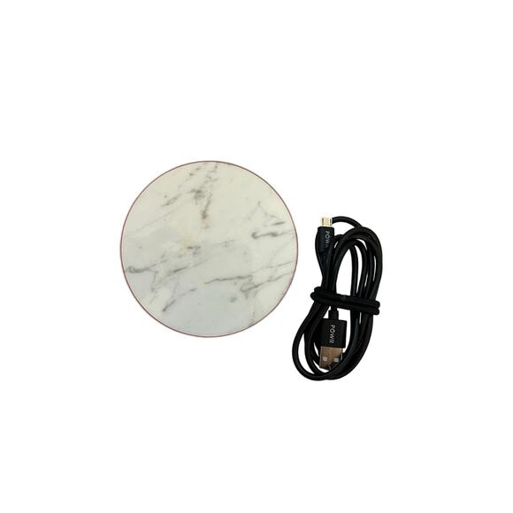 Powr Wireless Charger - Rose Gold Faux Marble - Picture 1 of 3
